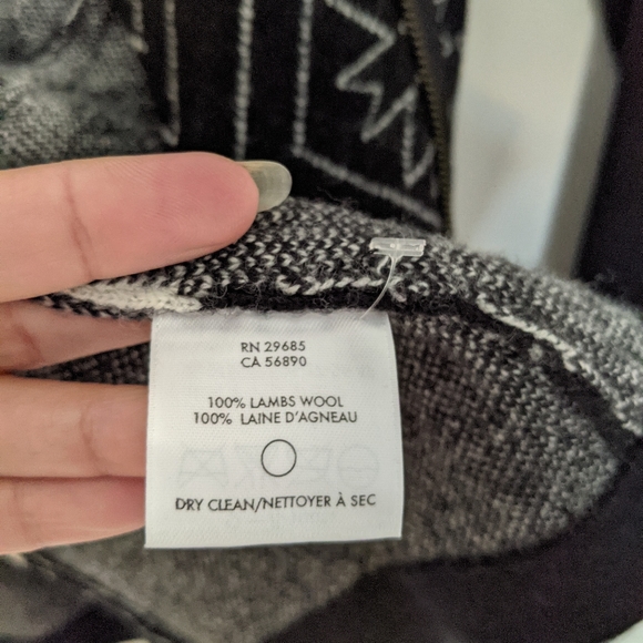 Pendleton Lamb Wool Moto Zip Up Aztec Asymmetrical Jacket Size XS - Picture 5 of 11